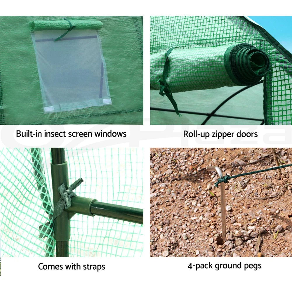 Green Fingers Greenhouse Walk in Green House Plant Garden Dome 3x2x2M