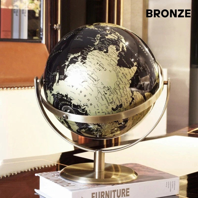 23cm World Globe Earth Map Tellurion Geography Teaching Aid for Office Desktop