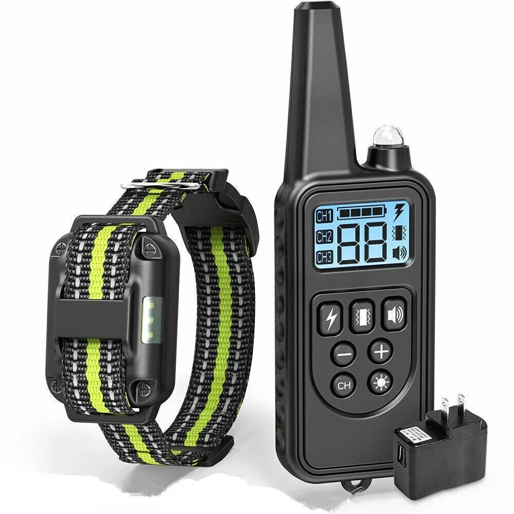 Anti Bark Electric Shock Dog Pet Training E-Collar Obedience Remote Control AU
