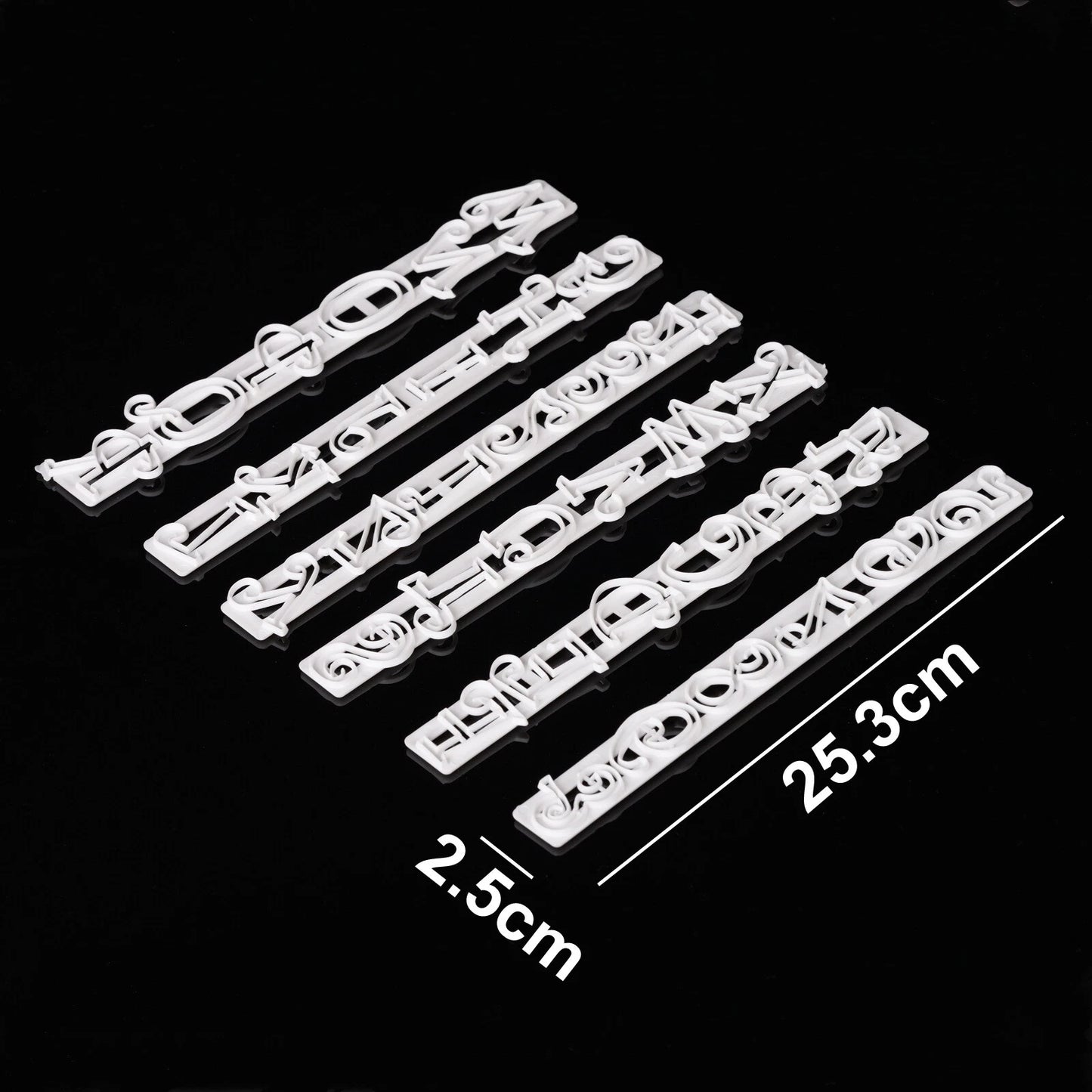 Fondant Cake Mould Alphabet Letter Number Cookie Embosser Baking DIY Birthday