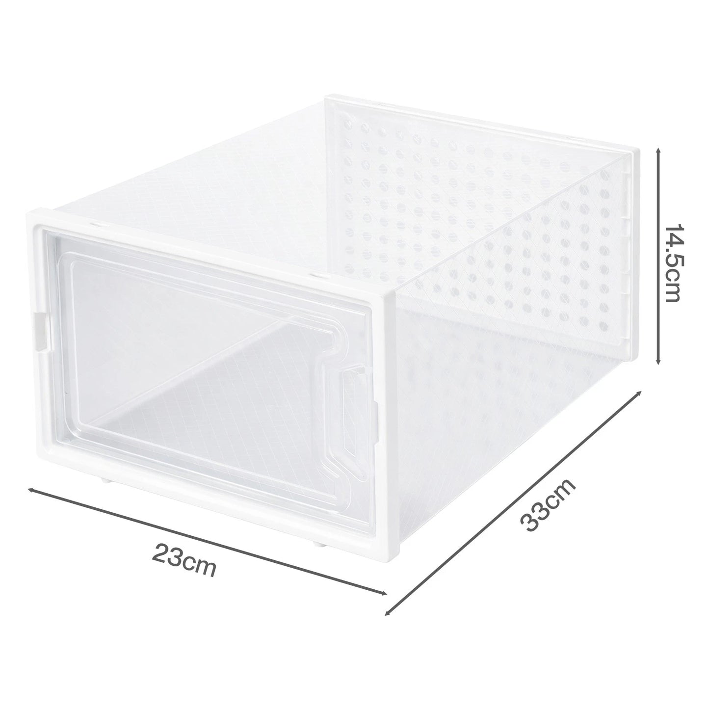 Stacked Shoe Rack Storage Boxes 12 Pcs Stackable Clear Plastic Display Cases