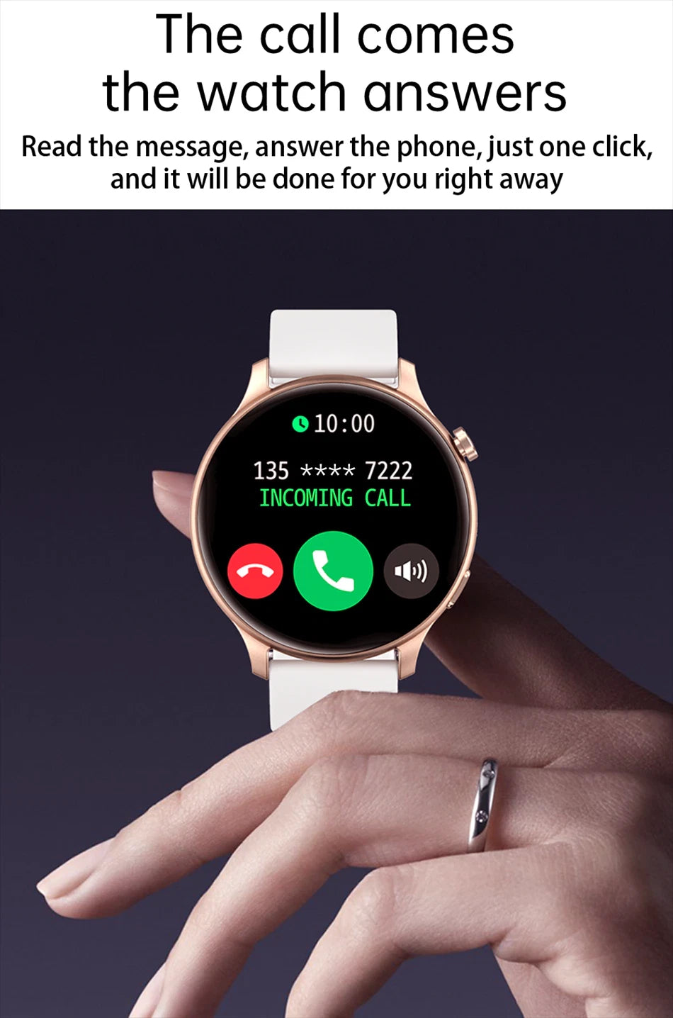 New Smart Watch Full Touch Screen AMOLED Bluetooth Call for Women and Men -DT85