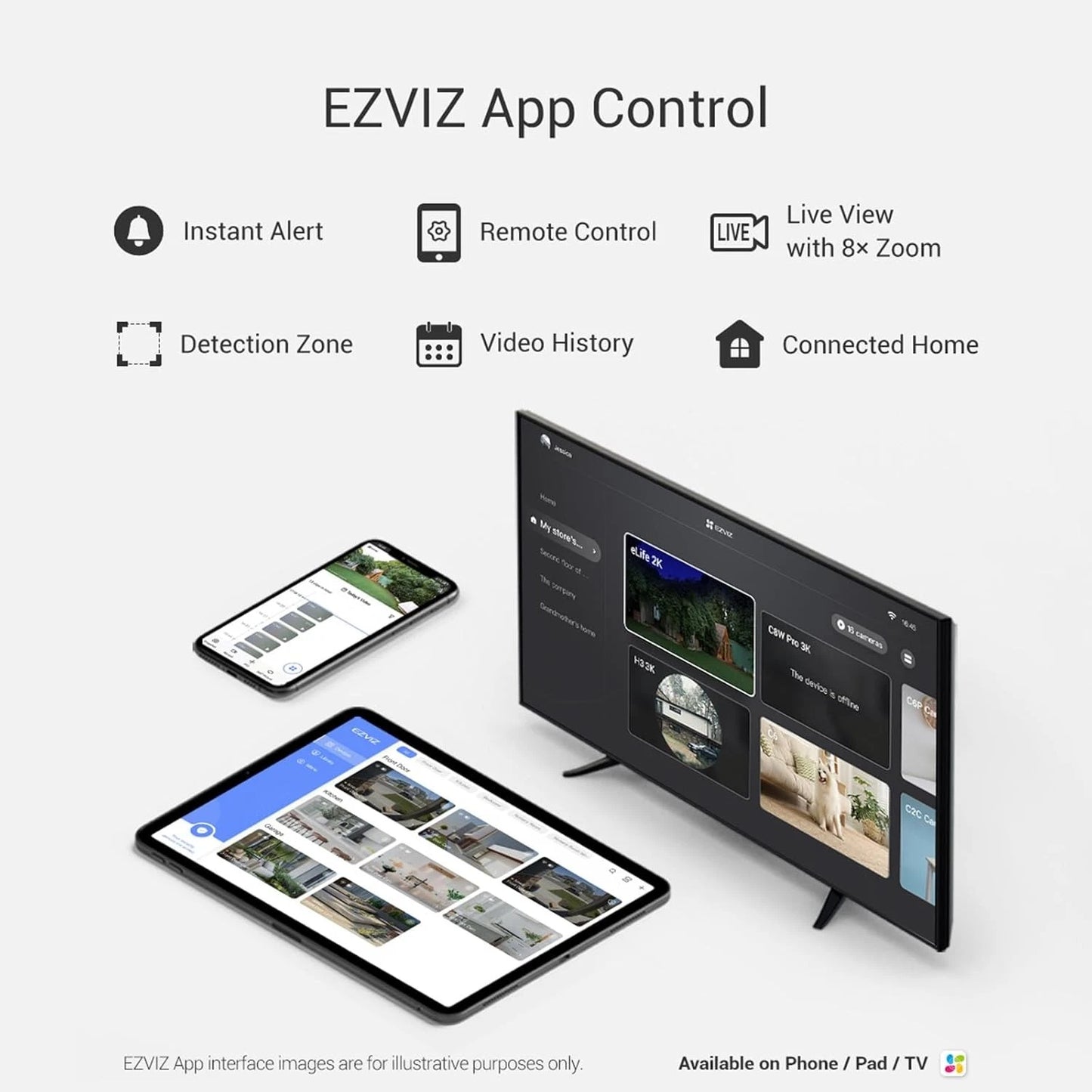 EZVIZ CB1 Wireless Battery Powered Security Camera 1080P Baby and Pet Monitor