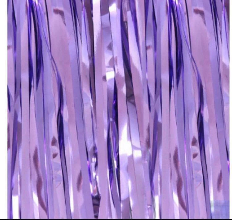 2M Metallic Fringe Tinsel Curtain Foil Backdrop Streamer Event Party Drop AUS