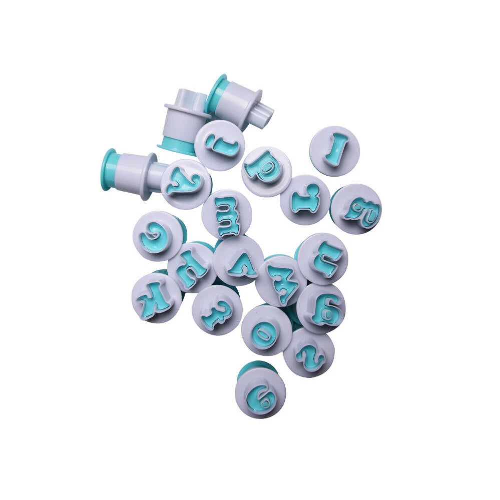 Alphabet Number Cutter Cake Decorating Mold Icing Mould Set Letter Fondant