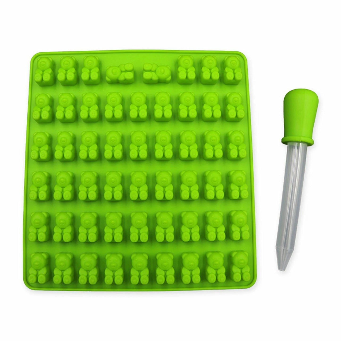 53 Cavity Silicone Gummy Bear Mold Candy Chocolate Jelly Ice Moulds Bakeware AU