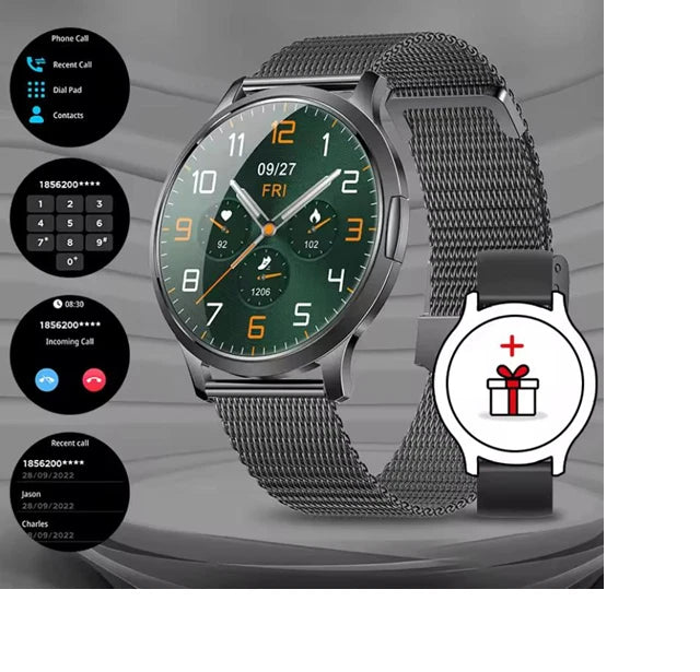 New Smart Watch Full Touch Screen AMOLED Bluetooth Call for Women and Men -DT93