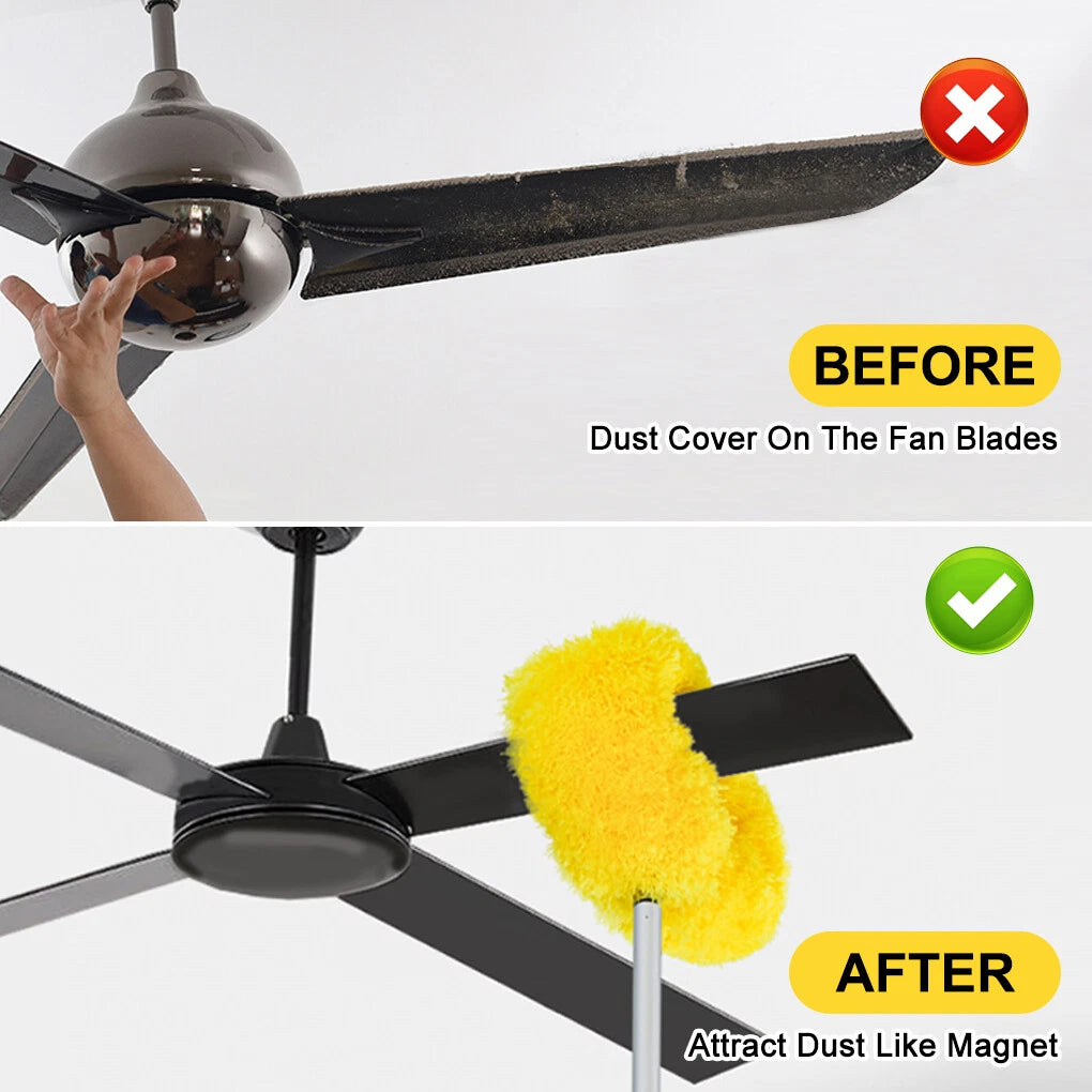 Ceiling Fan Blade Cleaner Ceiling Duster Washable for Cleaning Wall Door Window