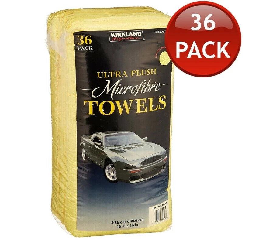 36 Kirkland Ultra Soft Plush Microfibre Car Towels Cloths 40x40 Free post 2025