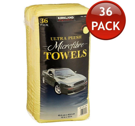 36 Kirkland Ultra Soft Plush Microfibre Car Towels Cloths 40x40 Free post 2025