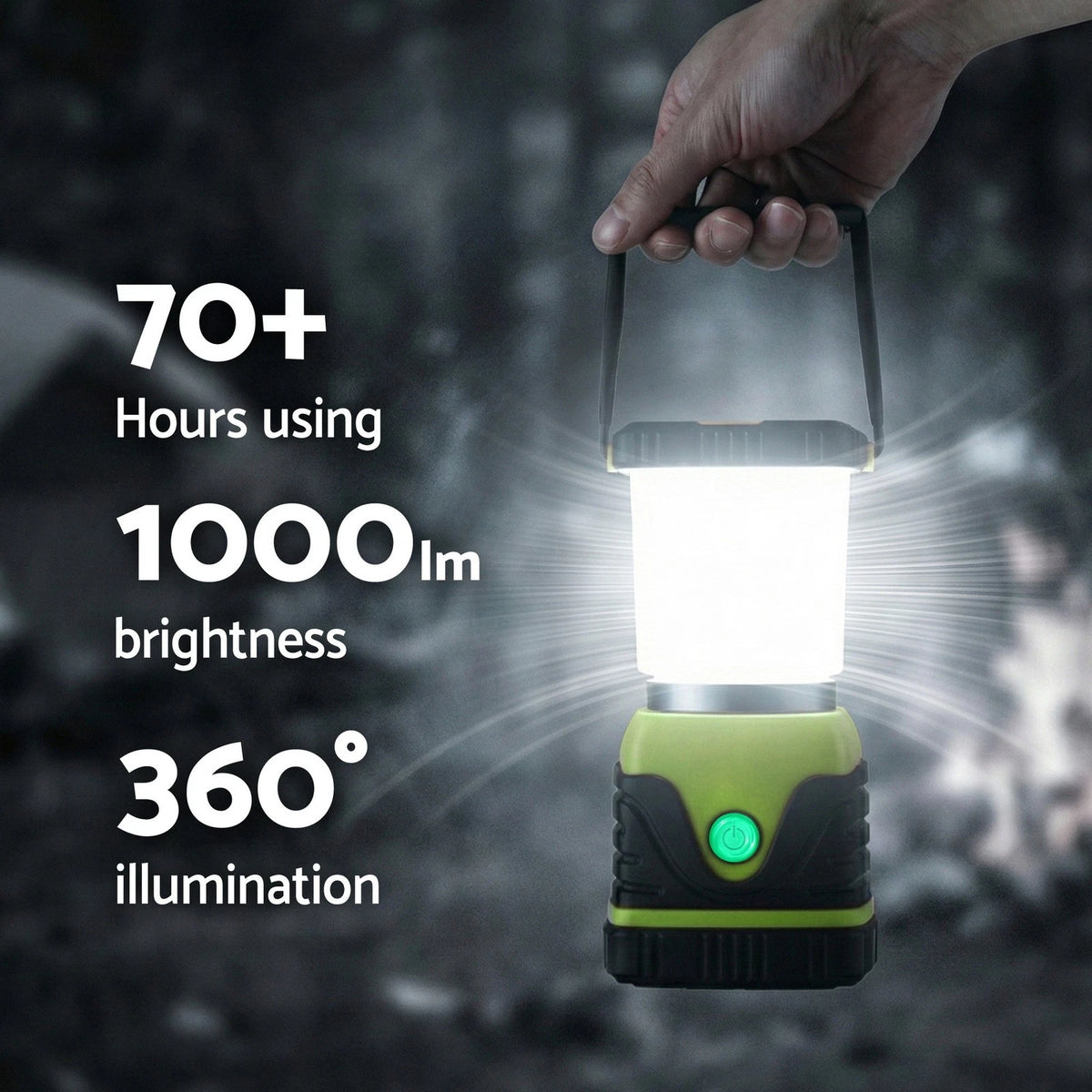 Weisshorn 2PCS LED Camping Lantern 1000LM Portable Waterproof Emergency Light