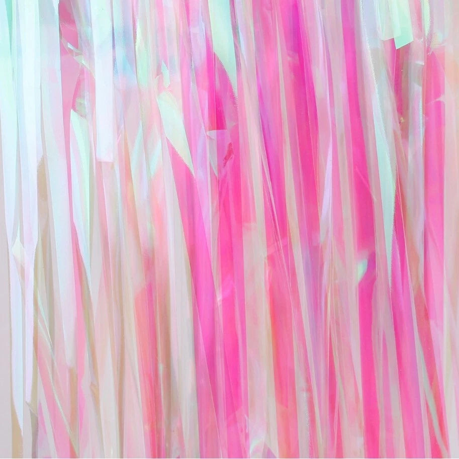 2M Metallic Fringe Tinsel Curtain Foil Backdrop Streamer Event Party Drop AUS