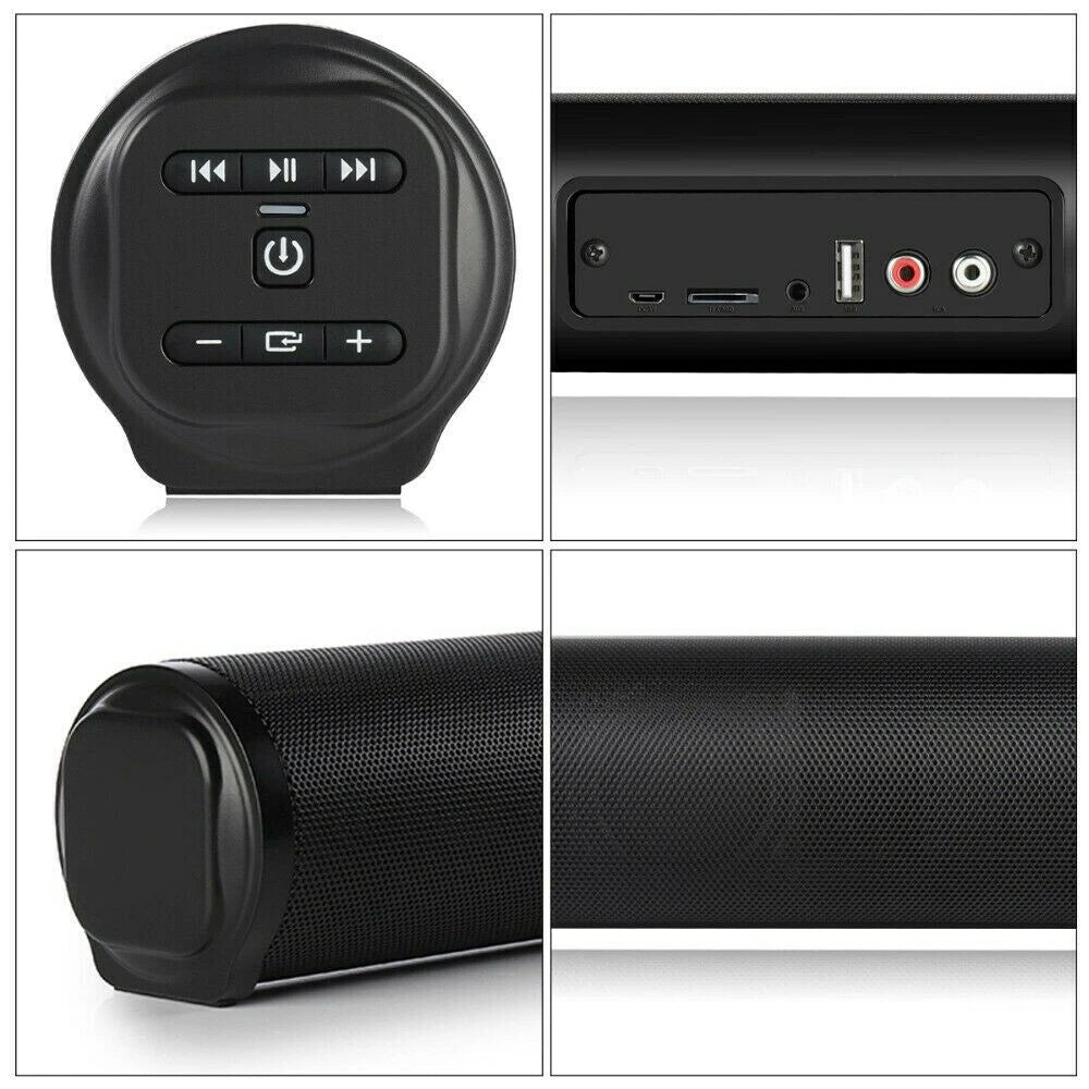Sound Bar TV Theater Subwoofer Powerful Bluetooth 5.0 Wired Wireless Remote 40W