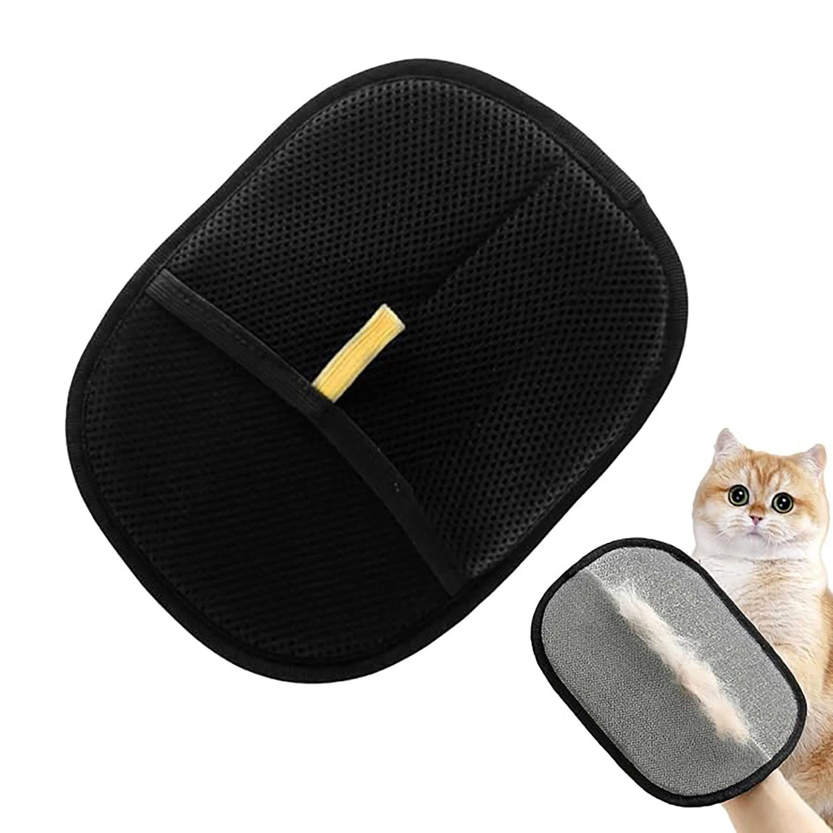 Pets Grooming Glove Double Sided Pet Hair Remover Gloves for Dog Cat Reusable AU