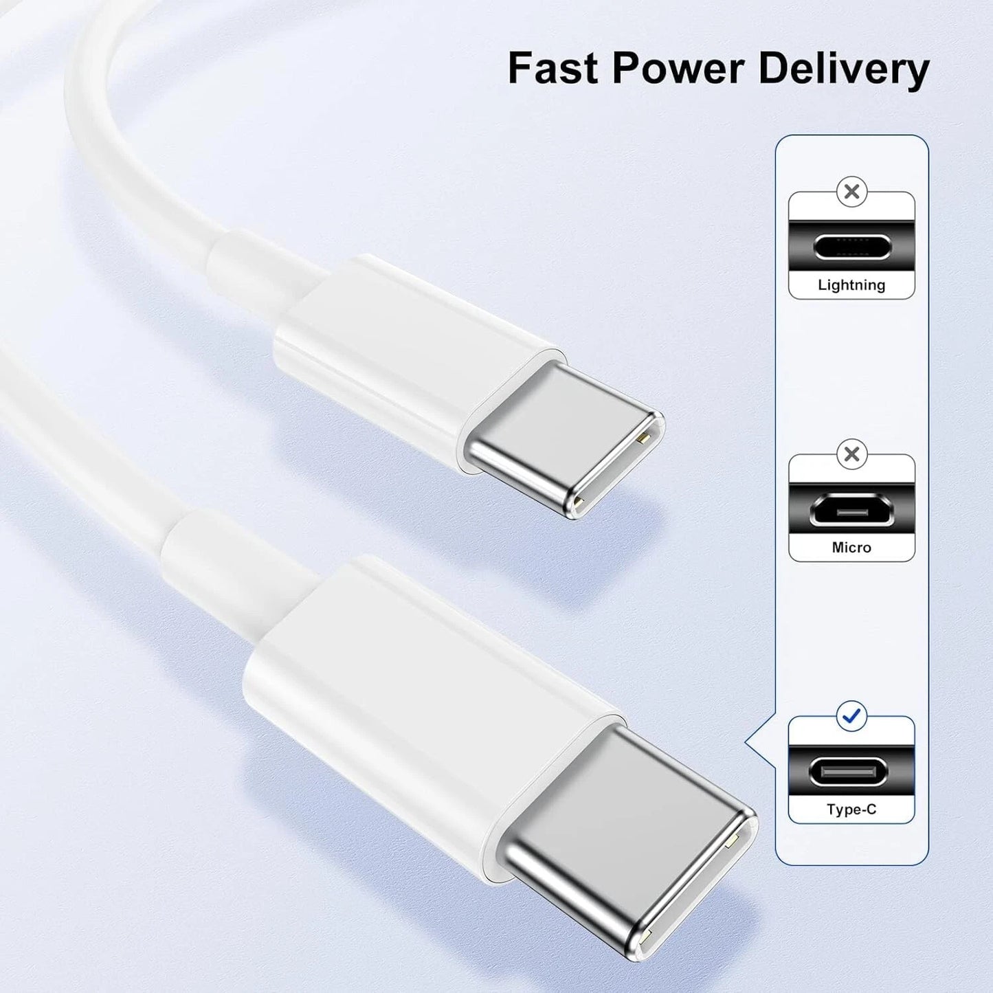55W 4 Port USB-C PD Type-C Fast Charging Wall Plug USB C Charger Power Adapter