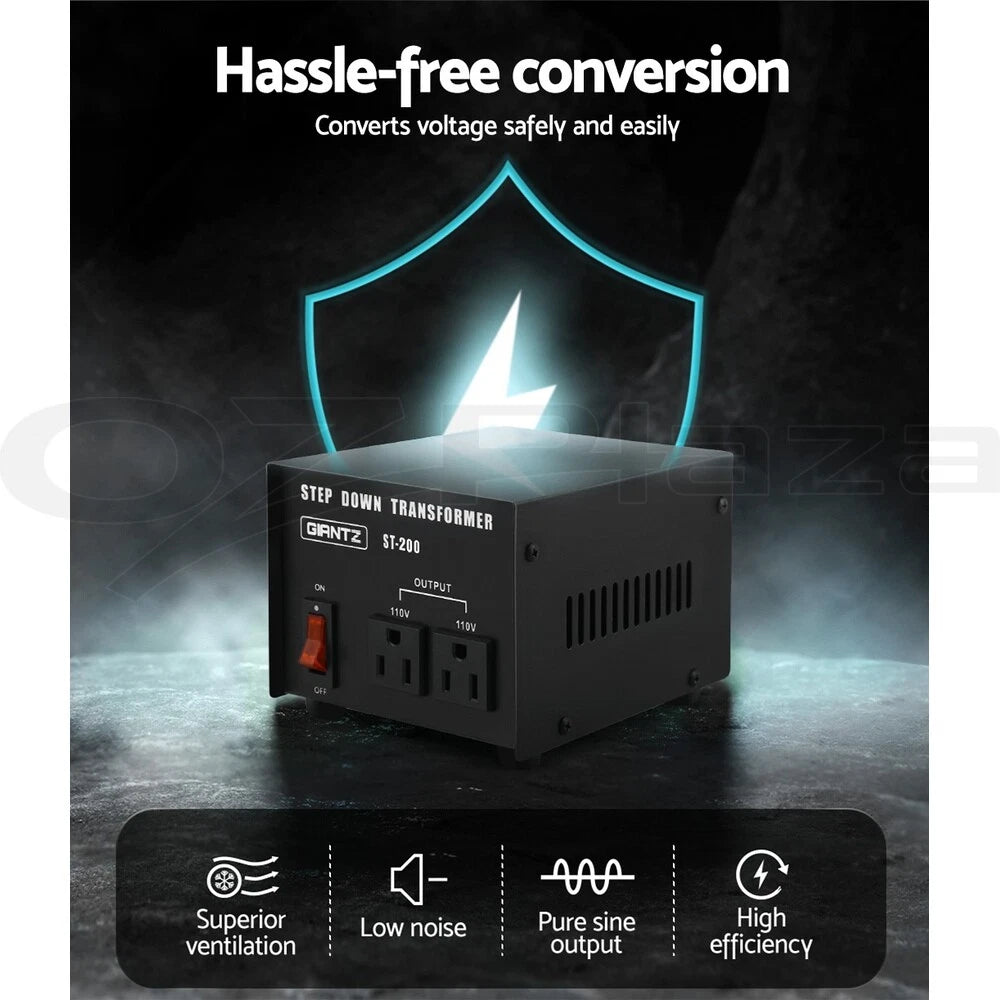 Giantz Step Down Transformer 240V-110V Stepdown Voltage Converter Travel AU-US