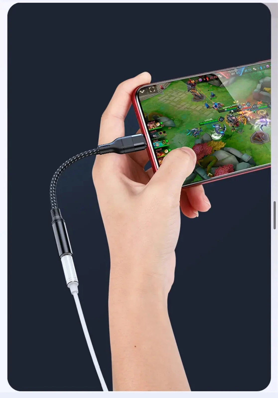 USB Type C TO 3.5mm Female Headphone Jack Adapter AUX Stereo Speaker Audio Cable