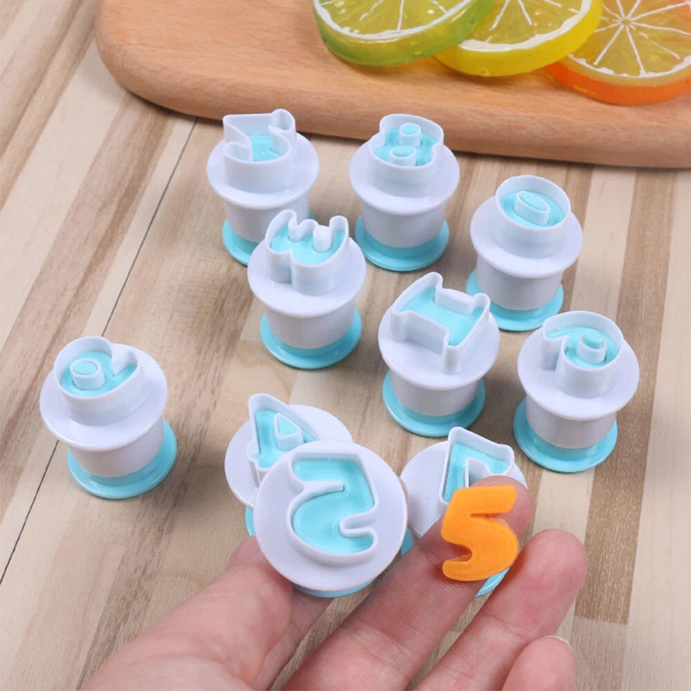 Alphabet Number Cutter Cake Decorating Mold Icing Mould Set Letter Fondant