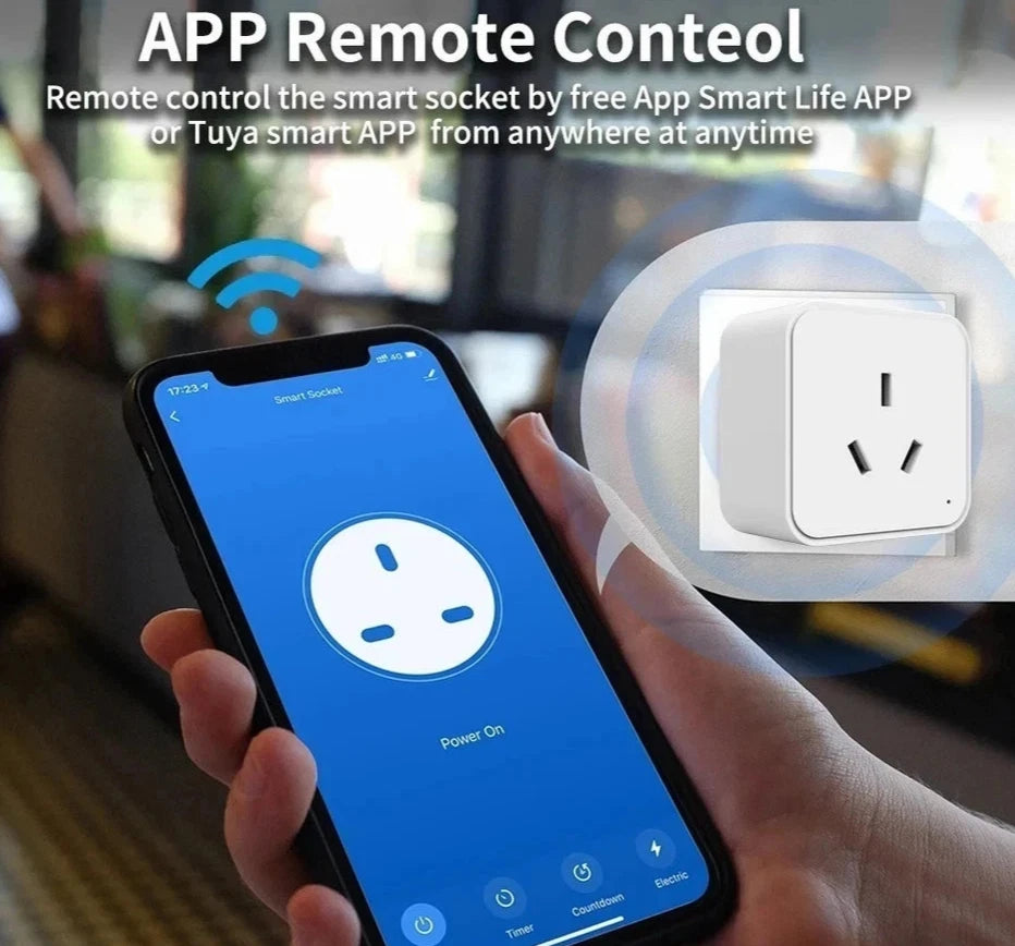 16A Smart WiFi Socket Plug Switch AU Voice Control Timer Tuya Alexa Google Home1