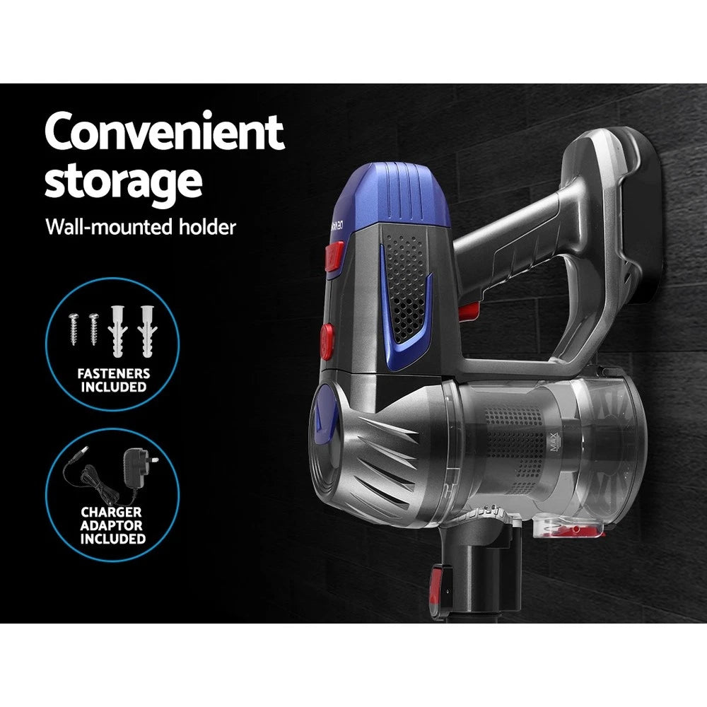 Devanti Stick Vacuum Cleaner Handstick Vac Bagless Handheld Cordless 150W Red