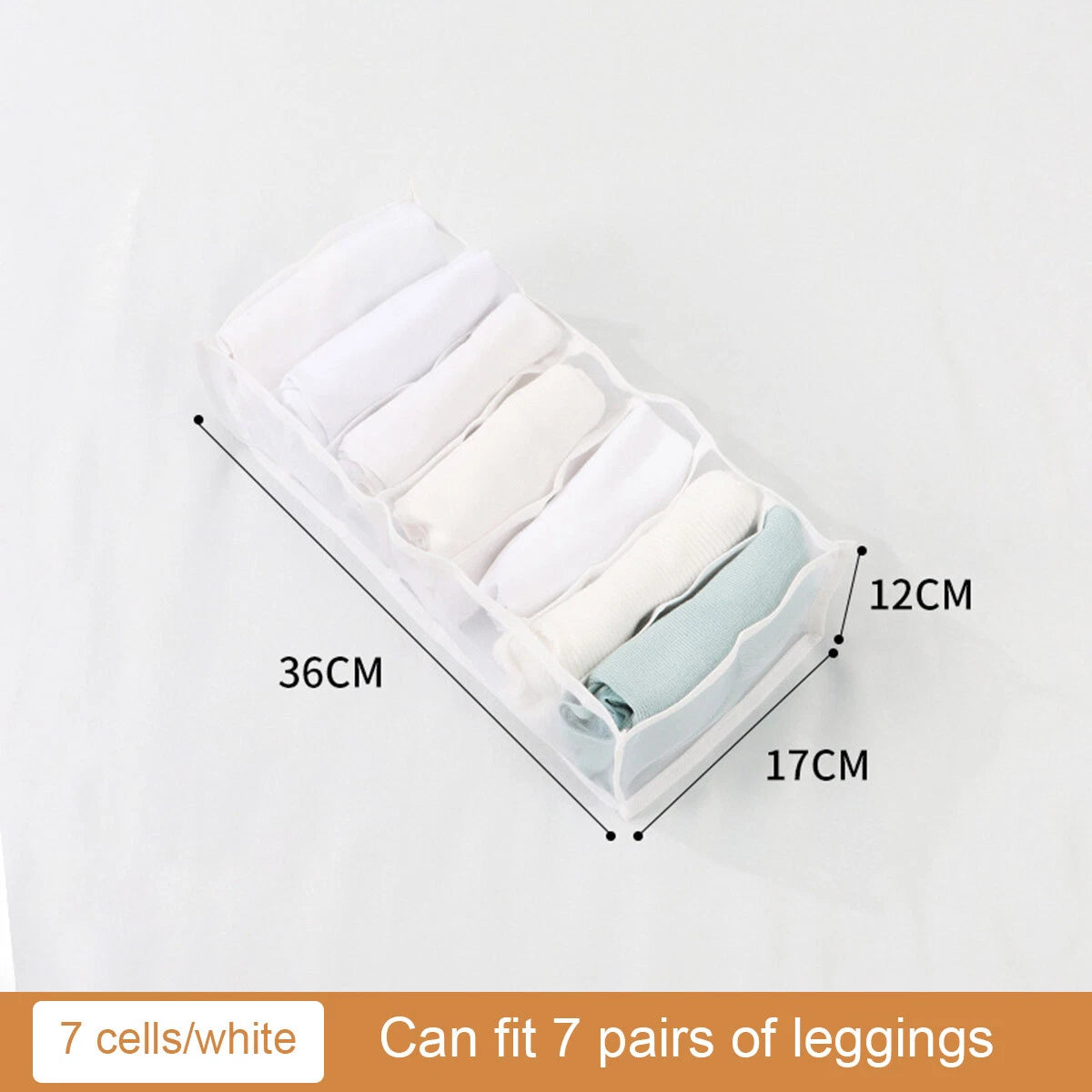 Foldable Clothes Drawer Organizer Mesh Storage Box Closet Wardrobe Jeans T-Shirt