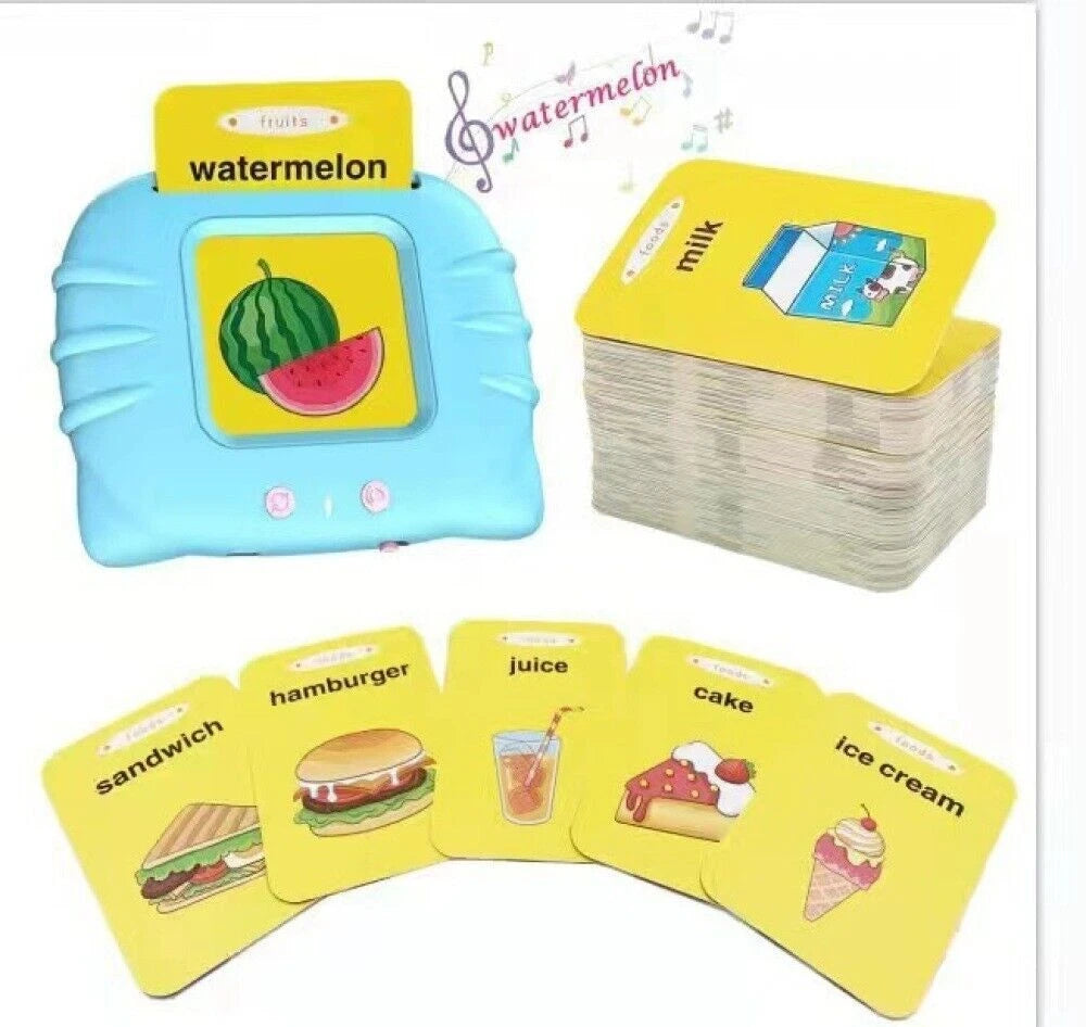 Talking Flash Cards for Toddlers Words Learning Toys Preschool Audible Game Toy