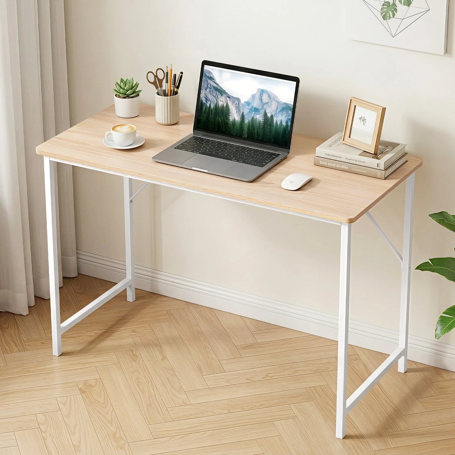 Artiss Computer Desk Home Office Study Table Desks Oak 100CM
