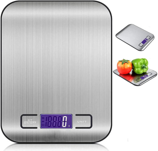Kitchen Scale Weight 5kg 1g Cooking Food Electronic Digital LCD Stainless Steel
