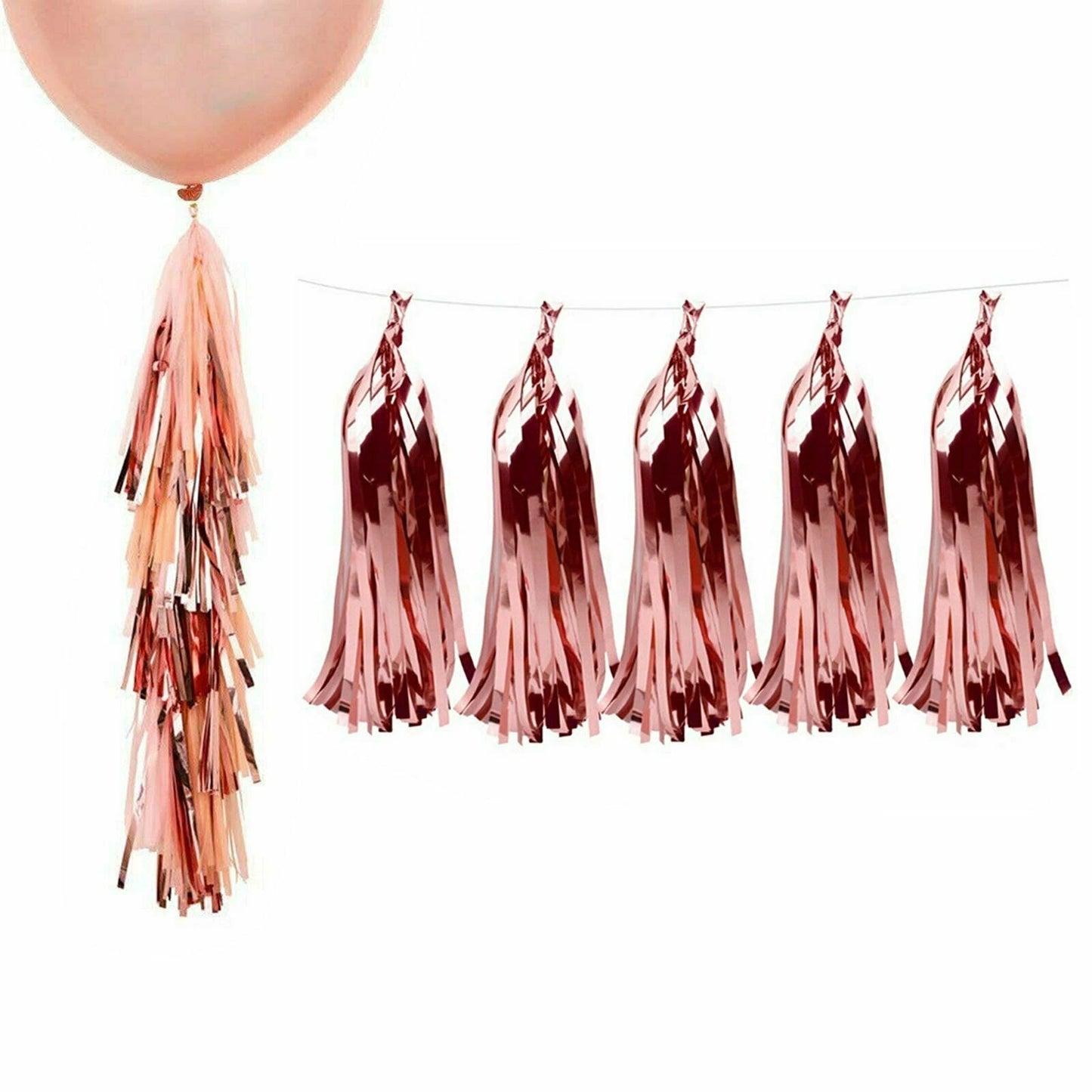 2M Metallic Fringe Tinsel Curtain Foil Backdrop Streamer Event Party Drop AUS