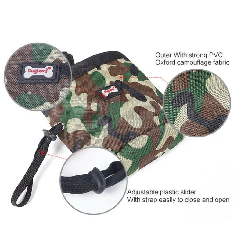 Pet Dog Obedience Training Treat Pouch Carrier Holder Doggie Bait Snack Bag