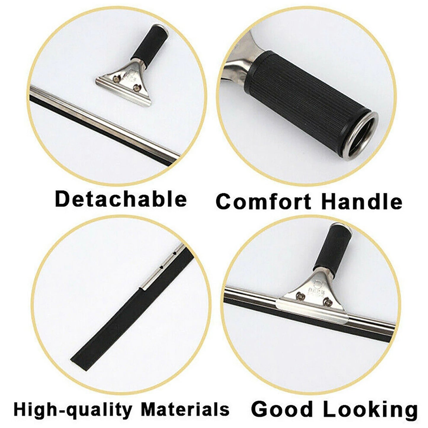 25-45cm Glass Window Cleaning Squeegee Blade Wiper Cleaner Home Shower Bathroom