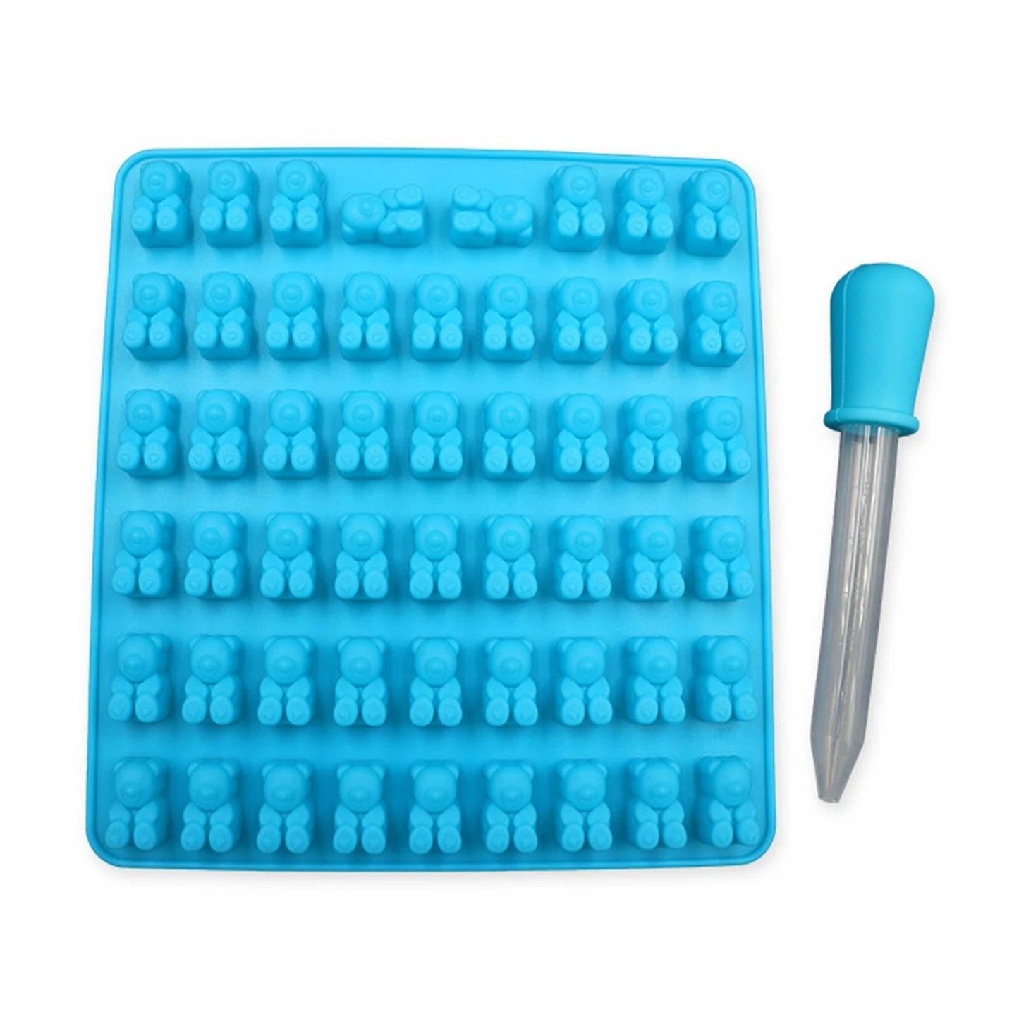 53 Cavity Silicone Gummy Bear Mold Candy Chocolate Jelly Ice Moulds Bakeware AU