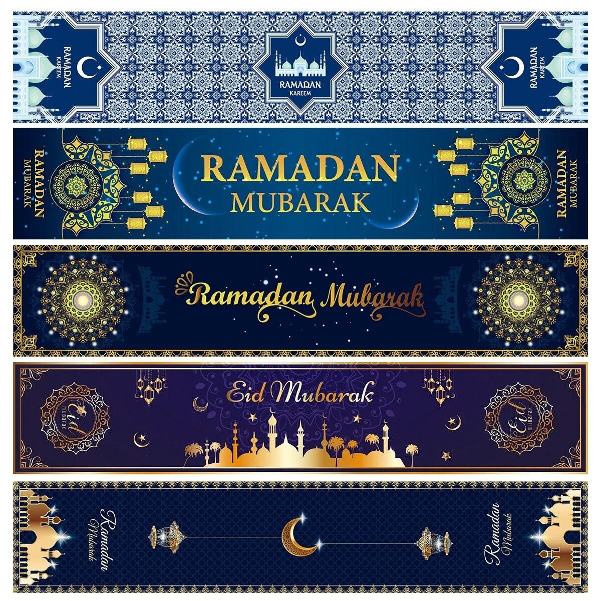 Eid Mubarak Table Runner Ramadan Decoration For Home Islamic Muslim Party Decor