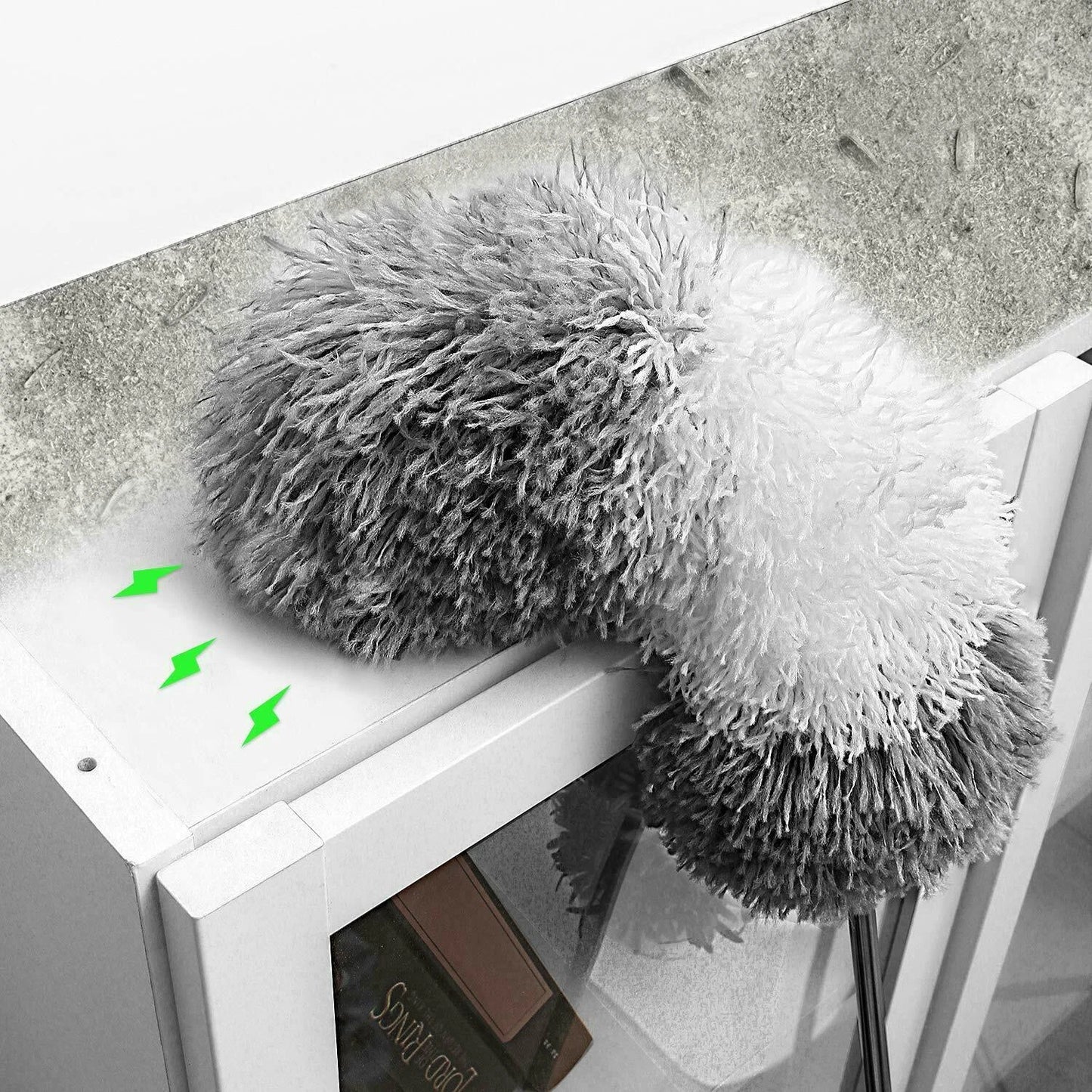 Feather Duster Extendable Handle 245cm Long Telescopic Duster Magic Static Brush
