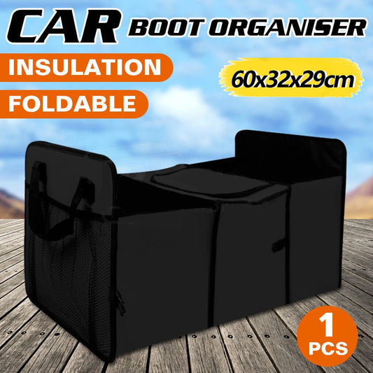 Car Boot Organiser Partition Collapsible Storage Box Trunk Bag Tool Multipurpose