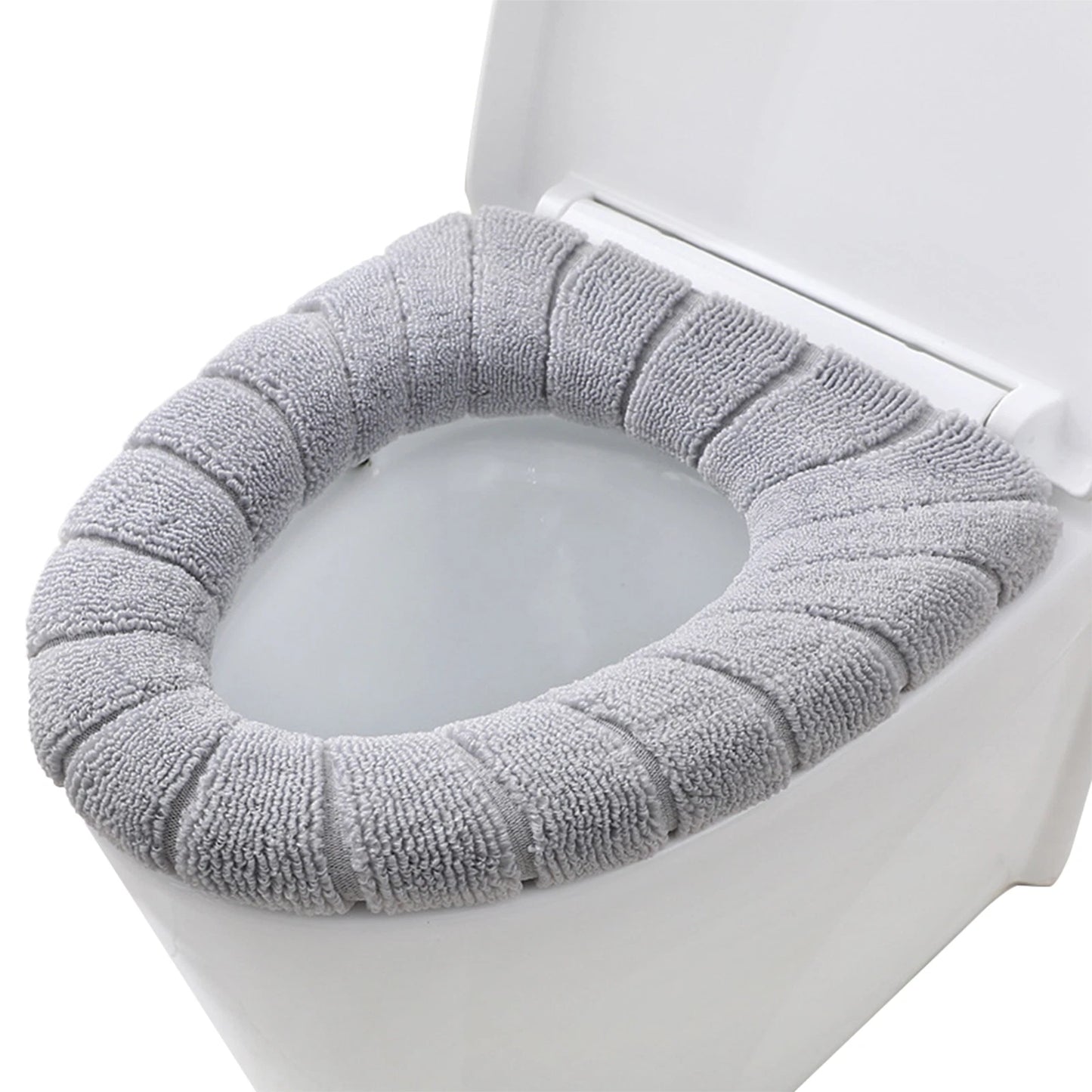 Soft Toilet Seat Mat Bathroom Washable Closestool Cushion Cover Pad Lid Warmer