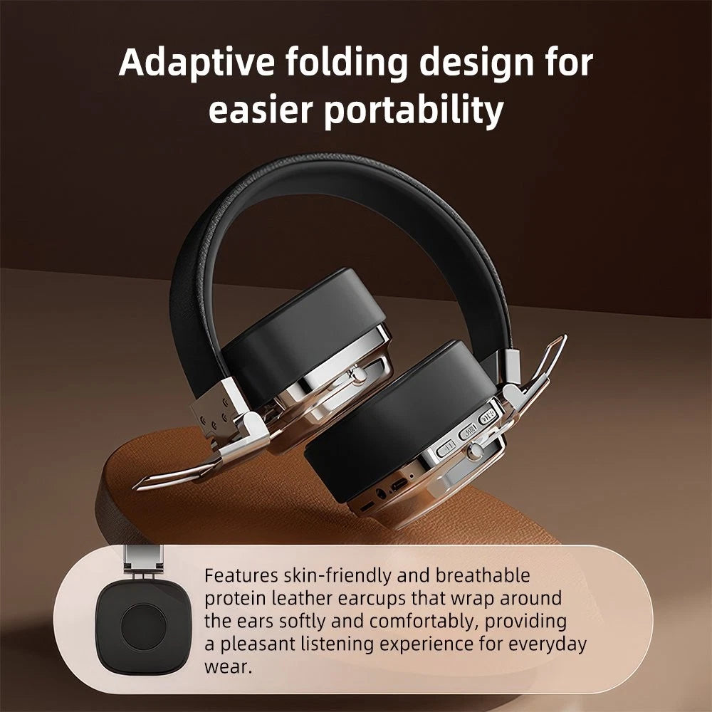 Wireless Headphones Bluetooth Earphones Headset Rechargeable with Mic Foldable