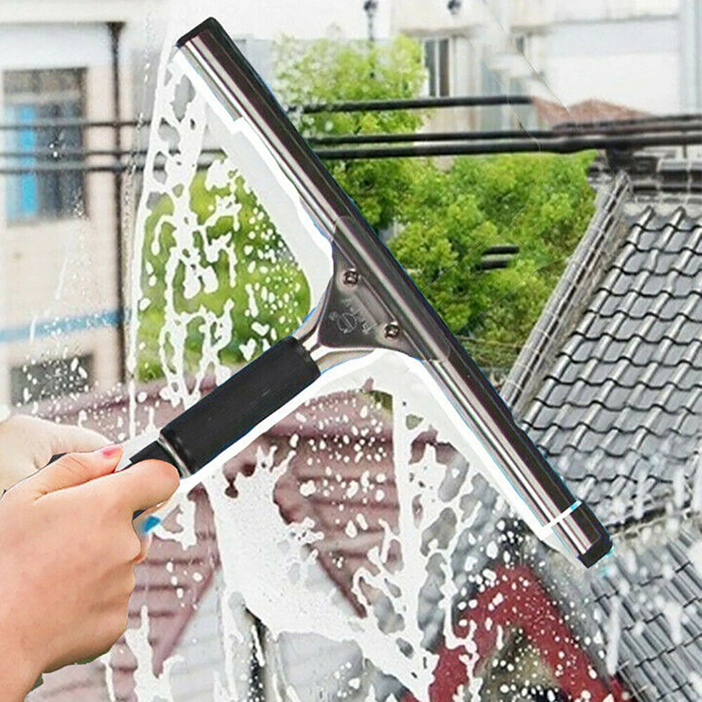 25-45cm Glass Window Cleaning Squeegee Blade Wiper Cleaner Home Shower Bathroom