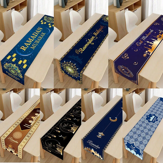 Eid Mubarak Table Runner Ramadan Decoration For Home Islamic Muslim Party Decor