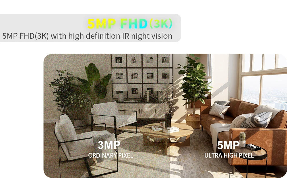 Skyworth 3K 5MP Smart Indoor Security Camera H50 Pro 2.4G 5G WIFI Baby Monitor