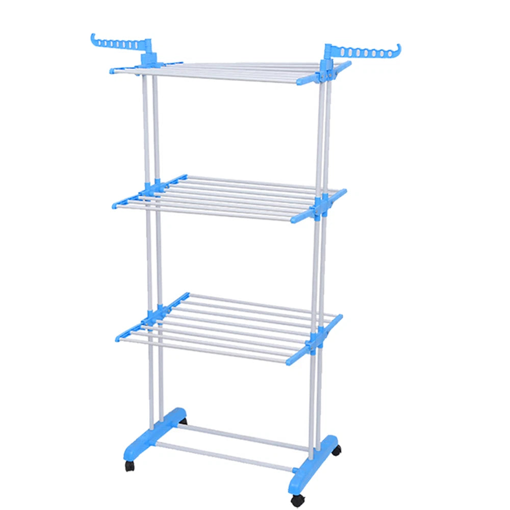 Foldable Garment Hanger Shoes Clothes Airer Drying Rack Laundry Support Horse AU