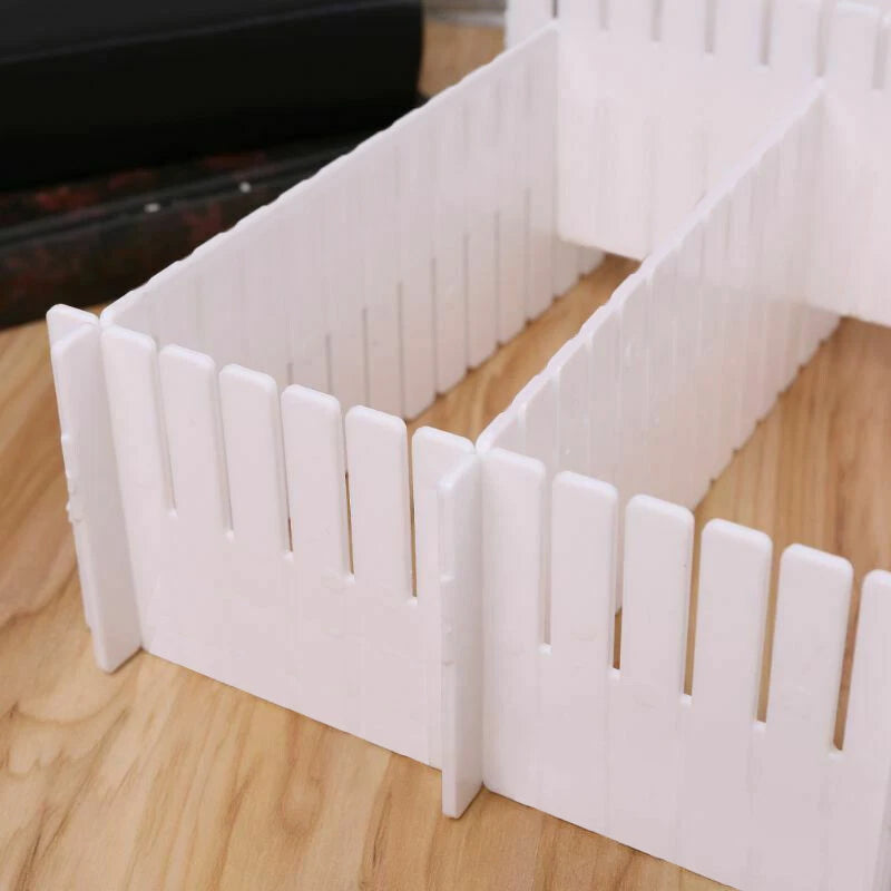 24X Adjustable Clapboard Drawer Cabinet Divider Partition DIY Storage Organiser