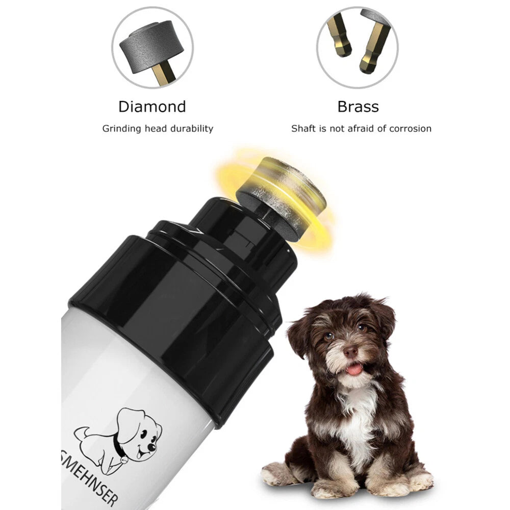 Electric Pet Nail Clippers Dog Cat Nail File Claw Grooming Nail Grinder Trimmer