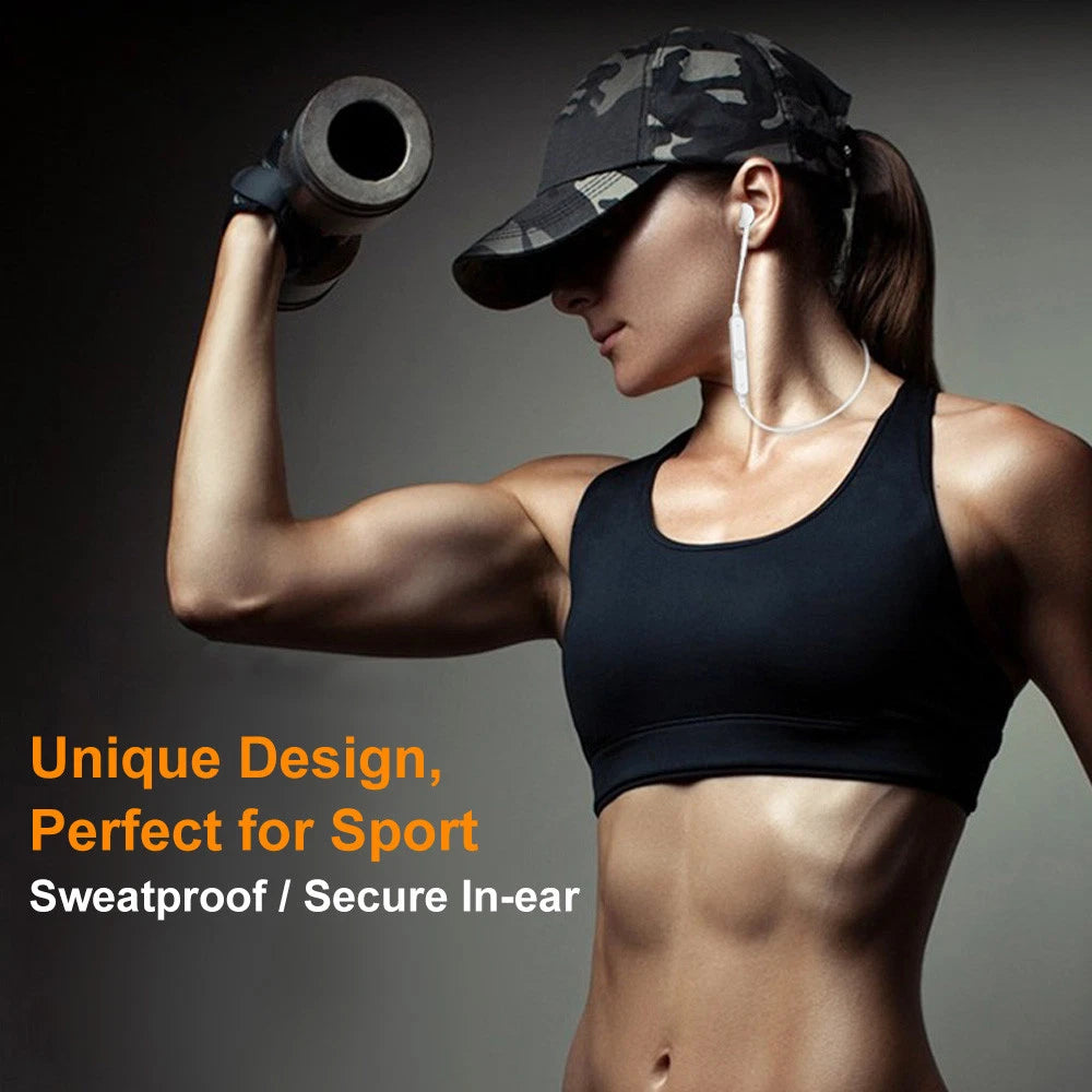 Premium Bluetooth Wireless Headphones Running Sport Earphones Gift with Mic
