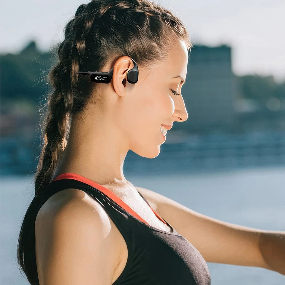 Mpow Bone Conduction Headphones  Bluetooth Waterproof MP3 Swimming Earphones 32G