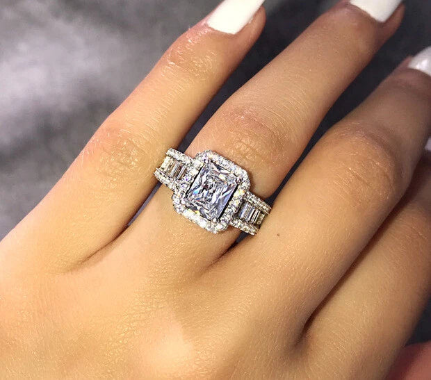 NEW Fashion Women ring Ladies party jewelry Stainless Steel color stone Ring