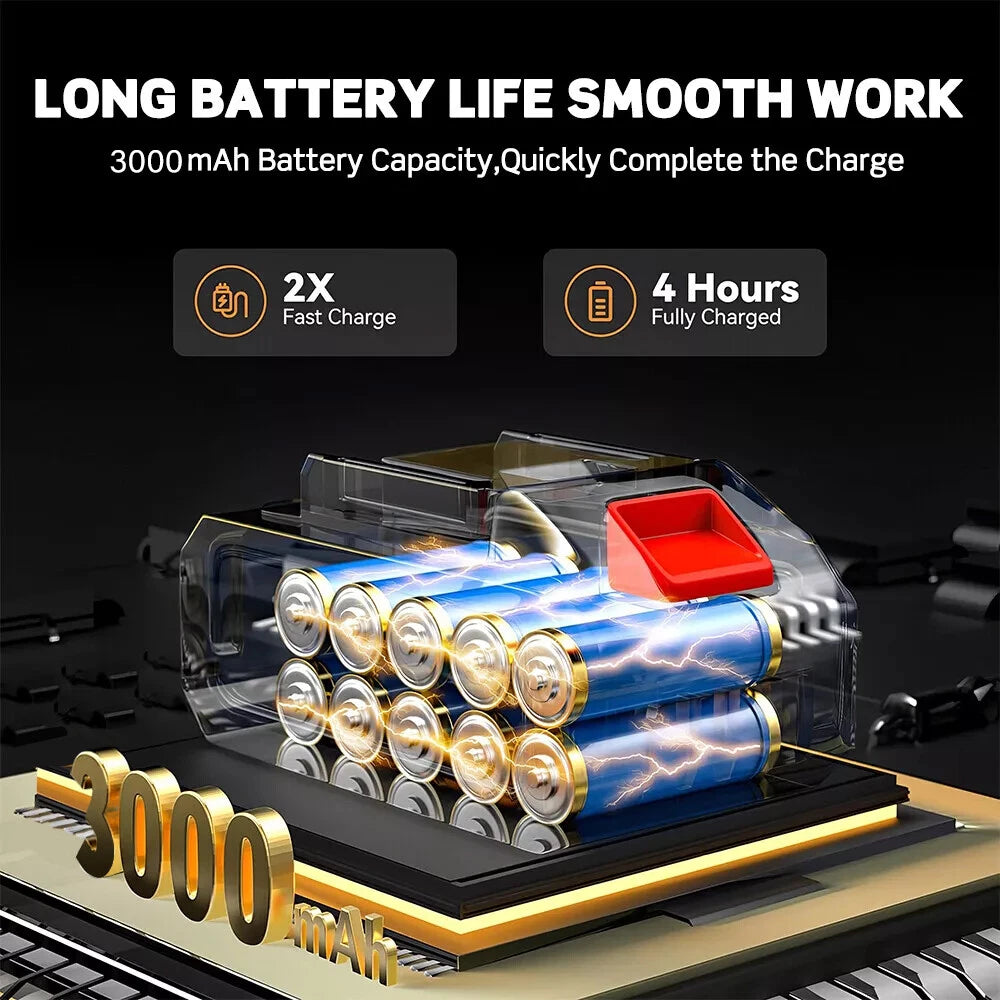 Brushless Cordless Electric High Pressure Spray Car Gun 6-in-1 Washer Cleaner