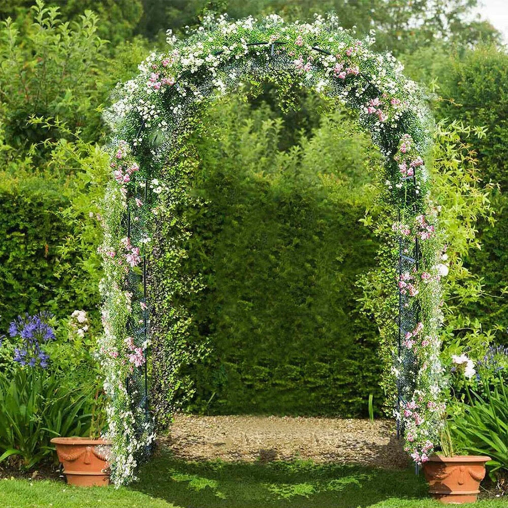Garden Arch Wedding Archway Trellis Climbing Plants Support with Base