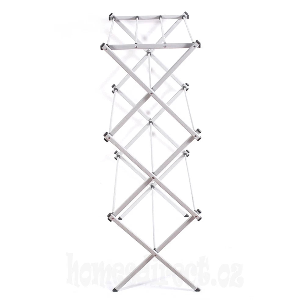 6 Tiers Foldable Garment Hanger Clothes Airer Drying Rack Laundry Support Horse