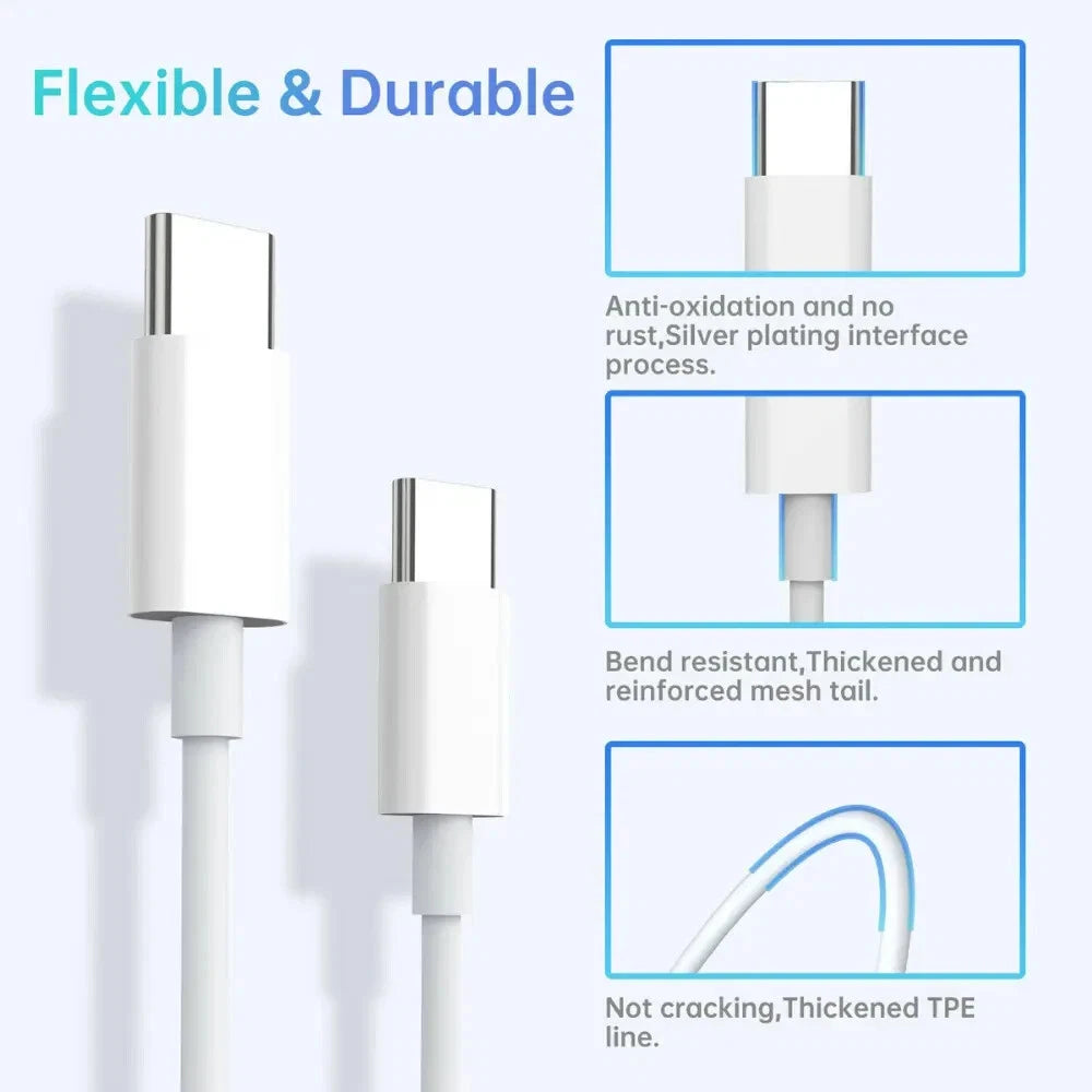 55W 4 Port USB-C PD Type-C Fast Charging Wall Plug USB C Charger Power Adapter